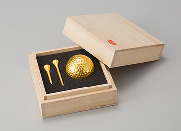 金沢箔ゴルフボール&ティーセット