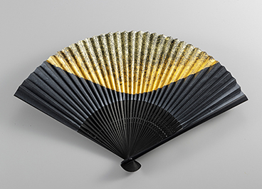 金沢箔扇子 ちぎり美 朧月