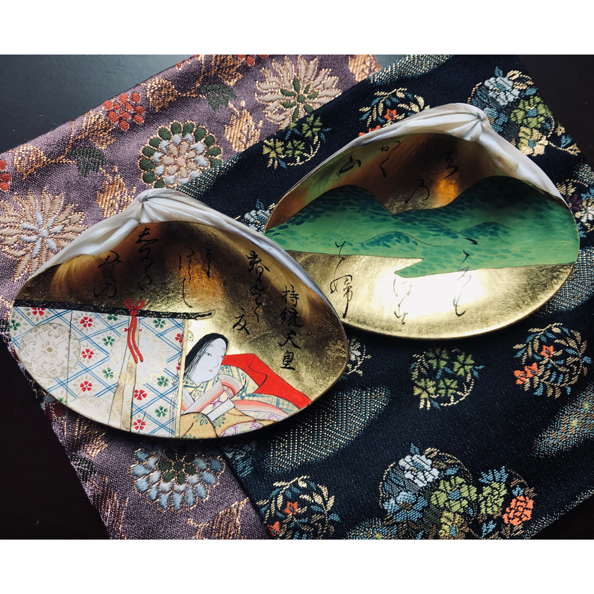 《しつらえ》金箔貝合わせ 百人一首(大)