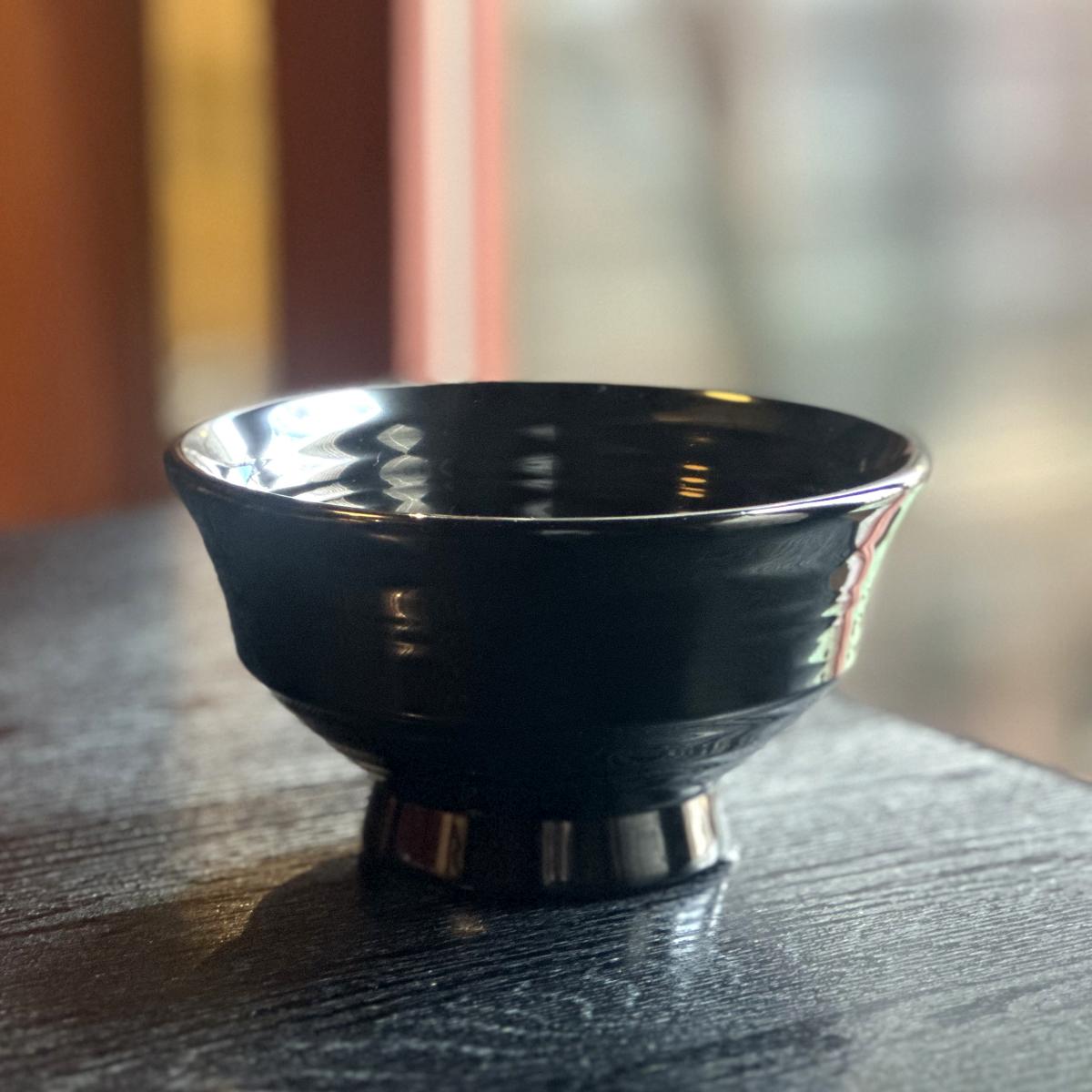 《しつらえ》飯碗　黒