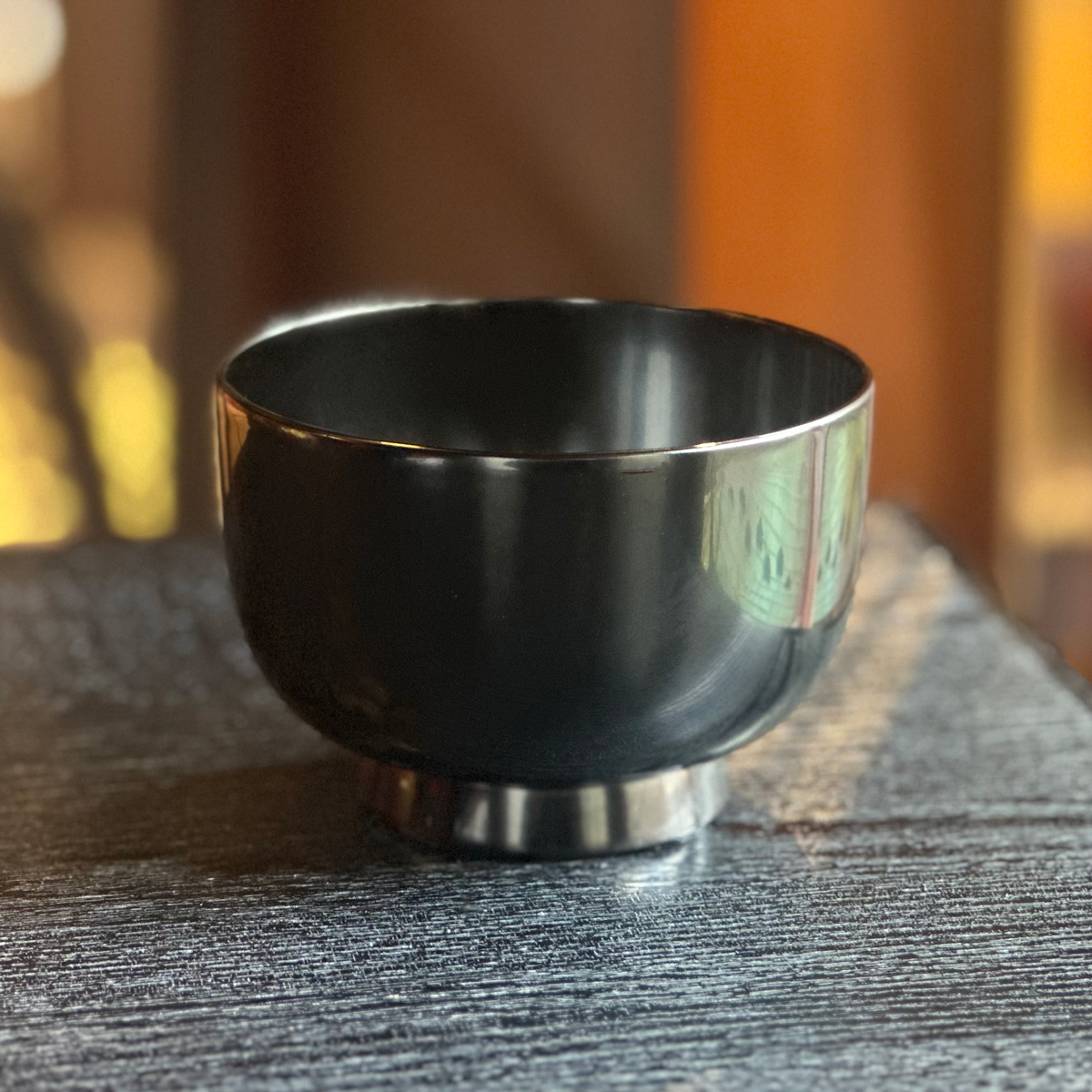 《しつらえ》汁椀　筒型　黒