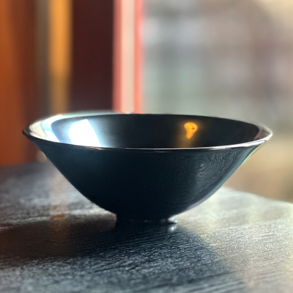 《しつらえ》あさがお椀　黒