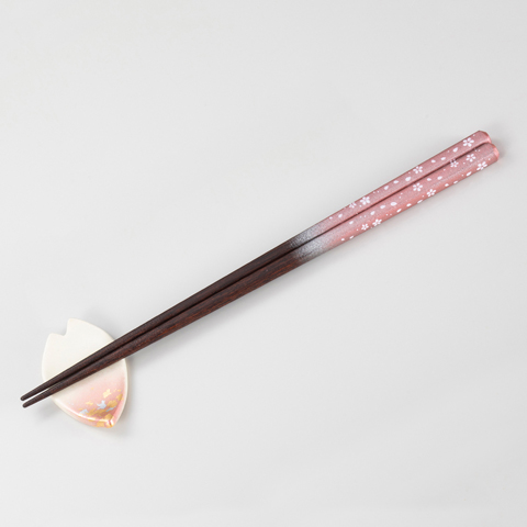 箸・箸置きセット　桜　<桜色>