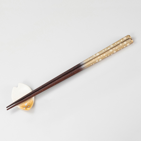 箸・箸置きセット　桜　<金> | プレゼント ギフト