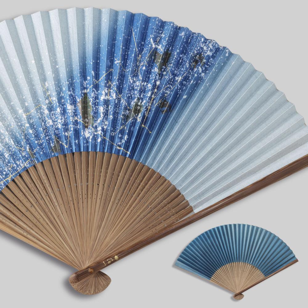 金沢箔扇子　ちらし美　天の川　amanogawa| プレゼント 長寿祝 父の日