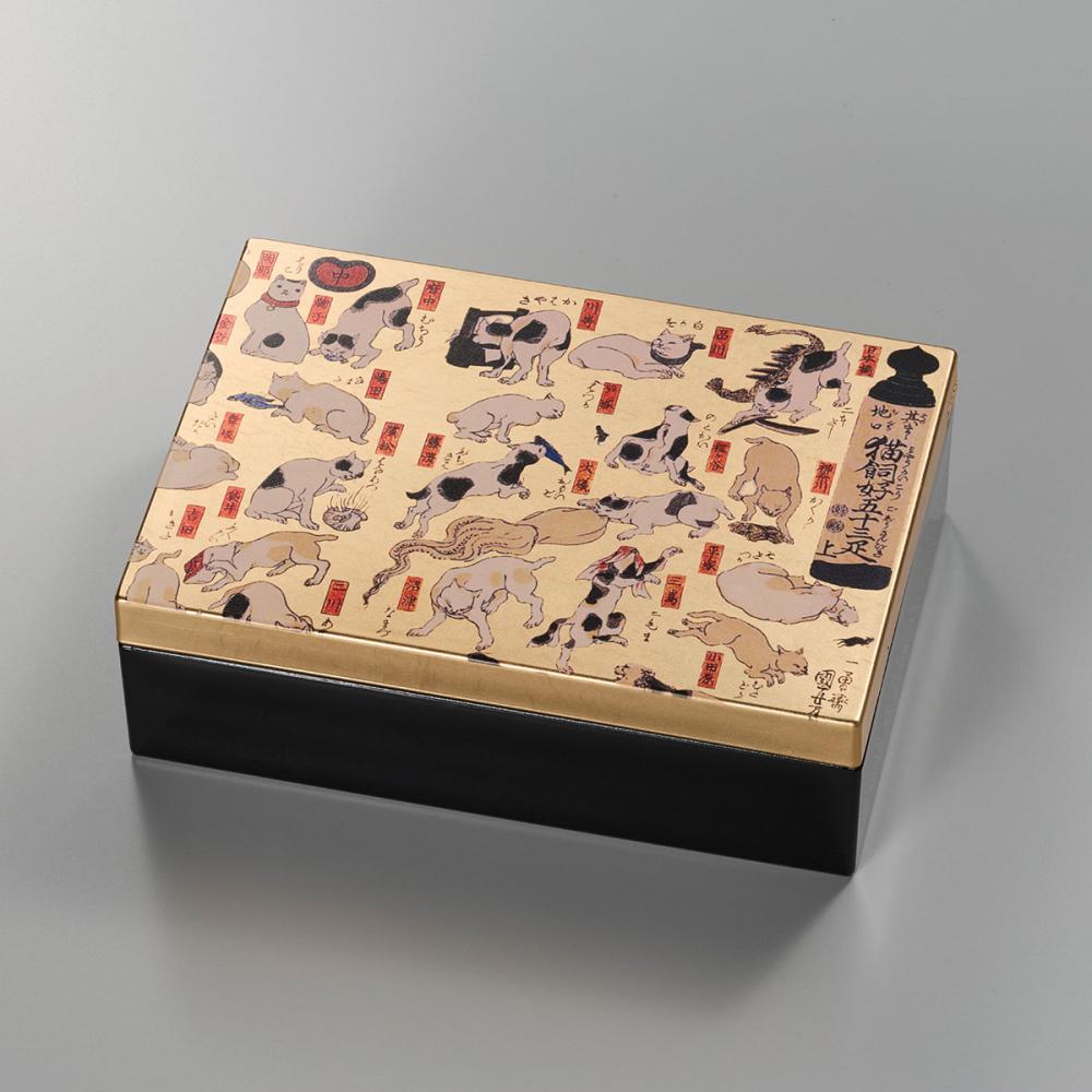 箔名画　アクセサリーボックス　みゃう【区分A】 プレゼント ギフト