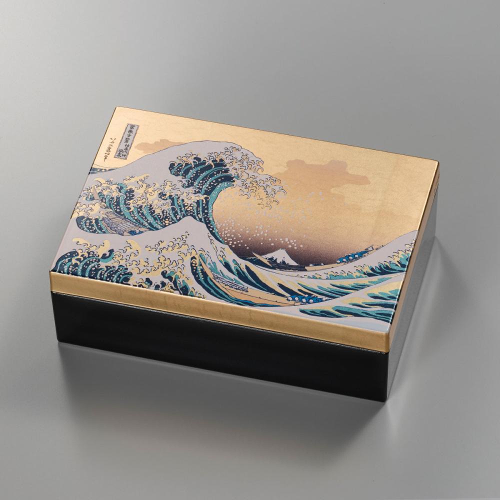 箔名画　アクセサリーボックス　波【区分A】 プレゼント ギフト