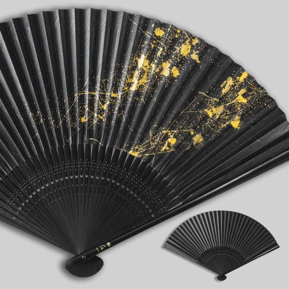 金沢箔扇子　ちらし美　星空　hoshizora| プレゼント 長寿祝
