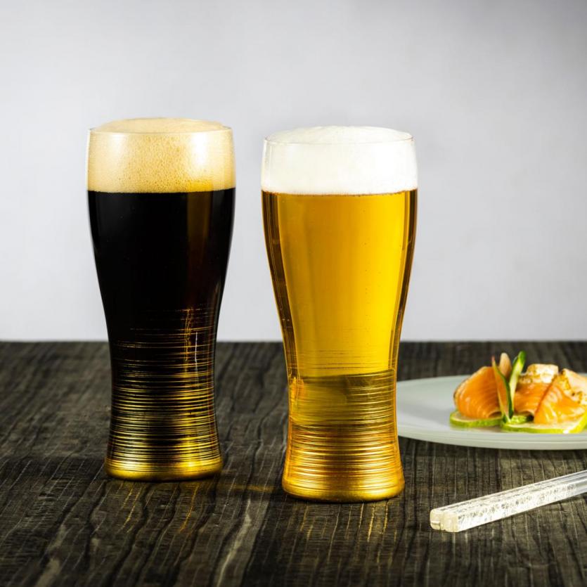《ご提案ギフト》軽快な喉越しを楽しむグラスと2種のビール飲み比べセット