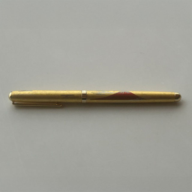 【工場直送わけあり品50%OFF】蒔絵ボールペン　赤富士【区分D　260811-5】