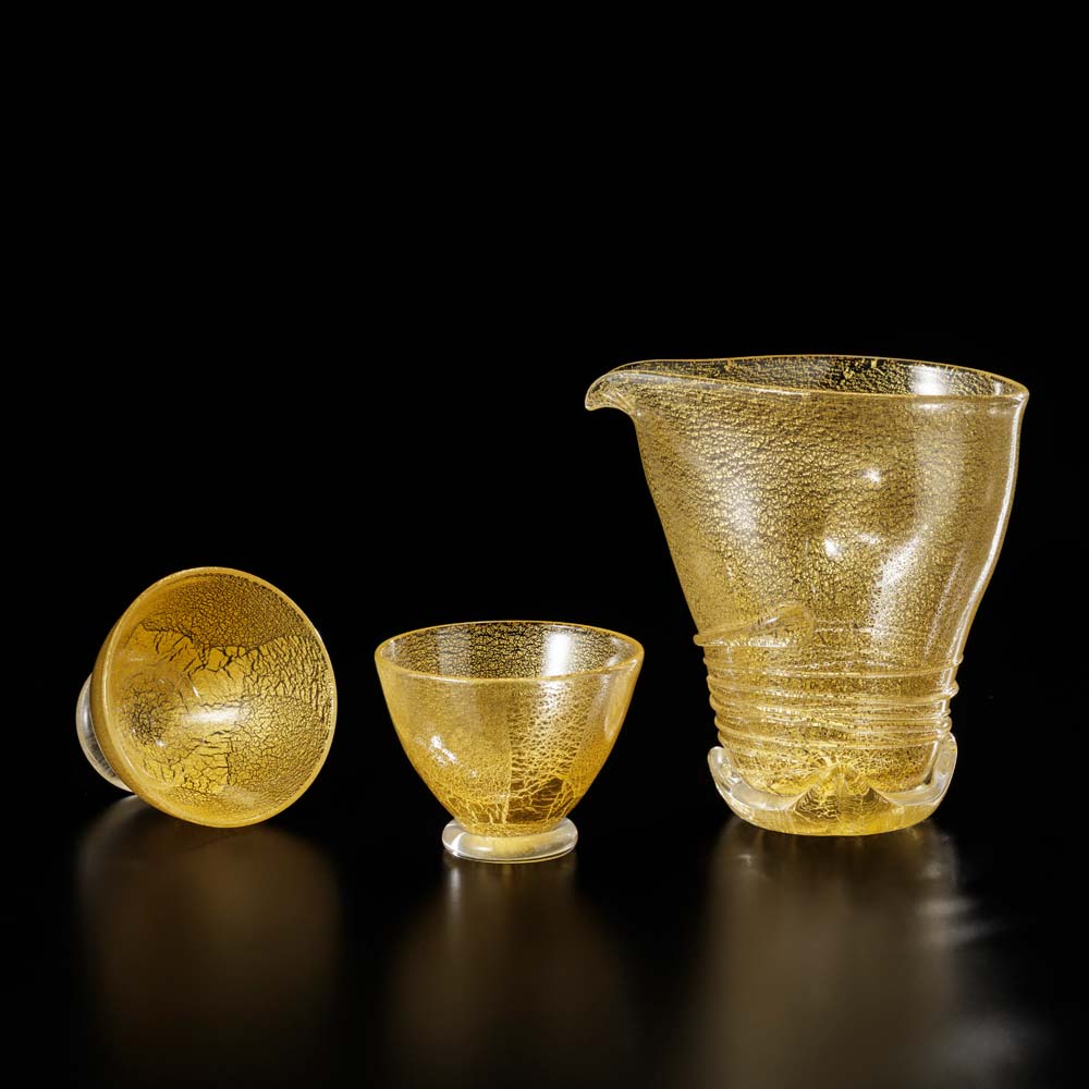 彩華　酒器セット(金)| 金婚式 結婚祝い プレゼント
