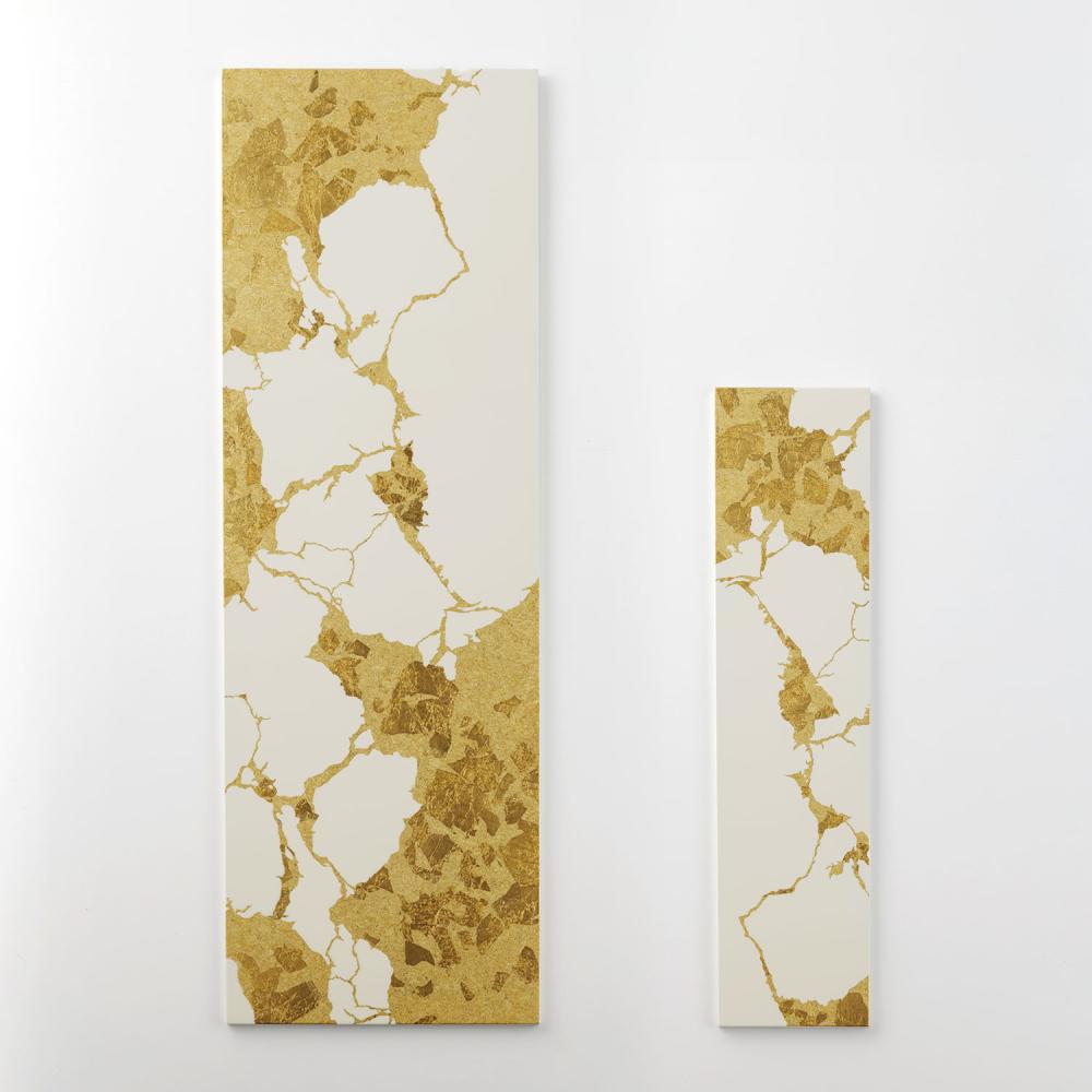 アートパネル 金継ぎ 白