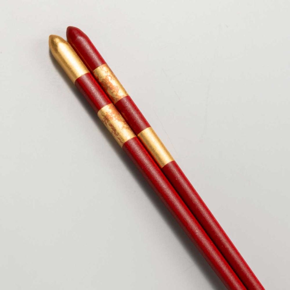 金の箸　銀の箸　華おぼろ(朱)