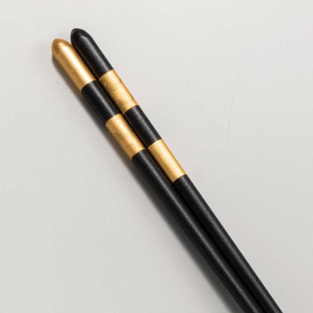 金の箸　銀の箸　華おぼろ(黒)
