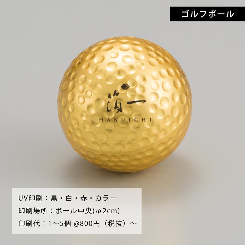 【名入れ記念品】 ゴルフボール・ゴルフマーカー名入れ印刷代 (UV印刷)