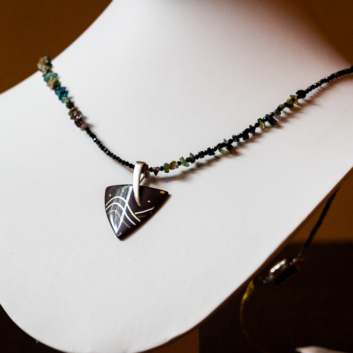 《しつらえ》 象嵌ペンダント　波