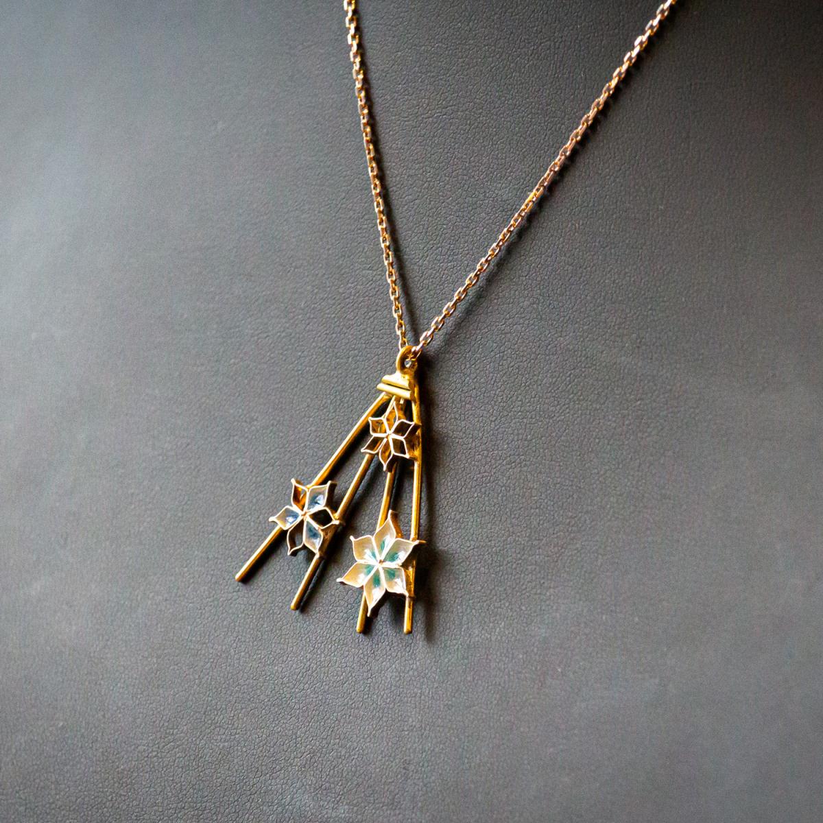 《しつらえ》 プリカジュ―ルネックレス 雪吊り