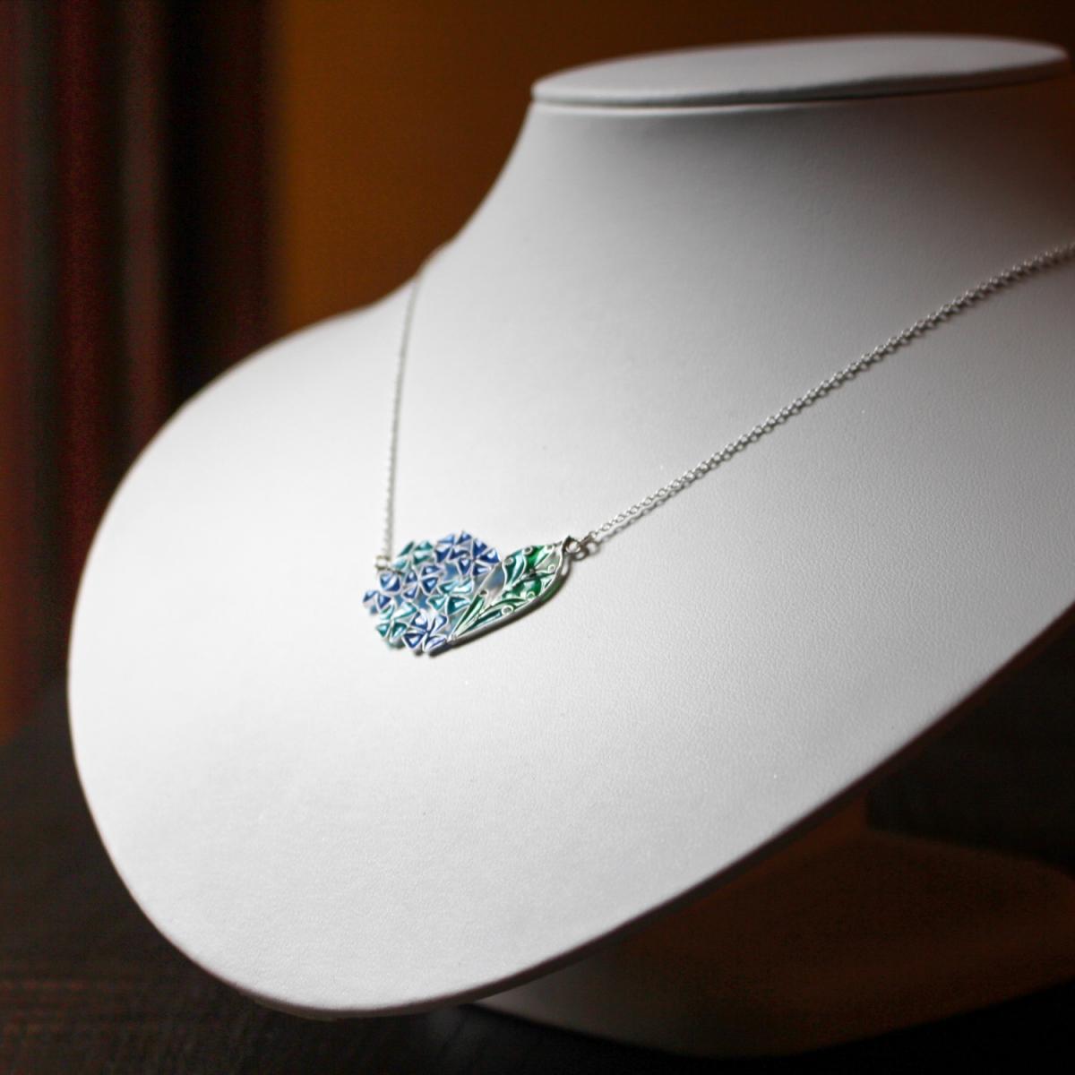 《しつらえ》 プリカジュールネックレス　紫