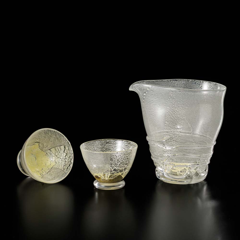 彩華 酒器セット(銀)| 銀婚式 結婚祝い プレゼント