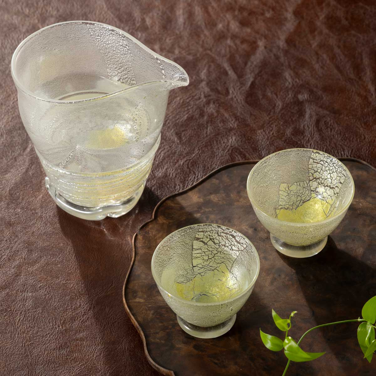 彩華 酒器セット(銀)| 銀婚式 結婚祝い プレゼント