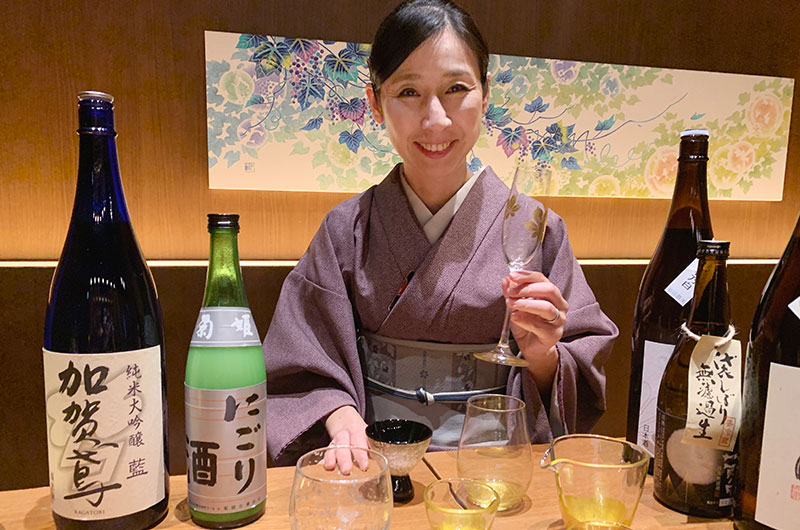 唎酒師が選ぶ、石川の日本酒と箔一の酒器。