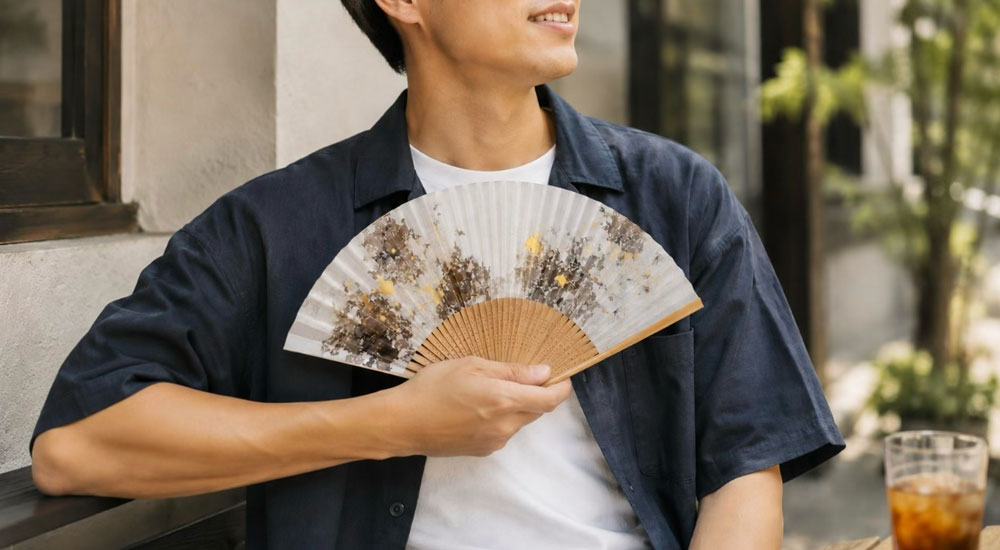 洋服にも合わせやすい和モダンデザイン