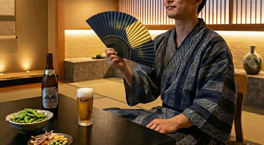 金沢箔扇子 箔美 海月