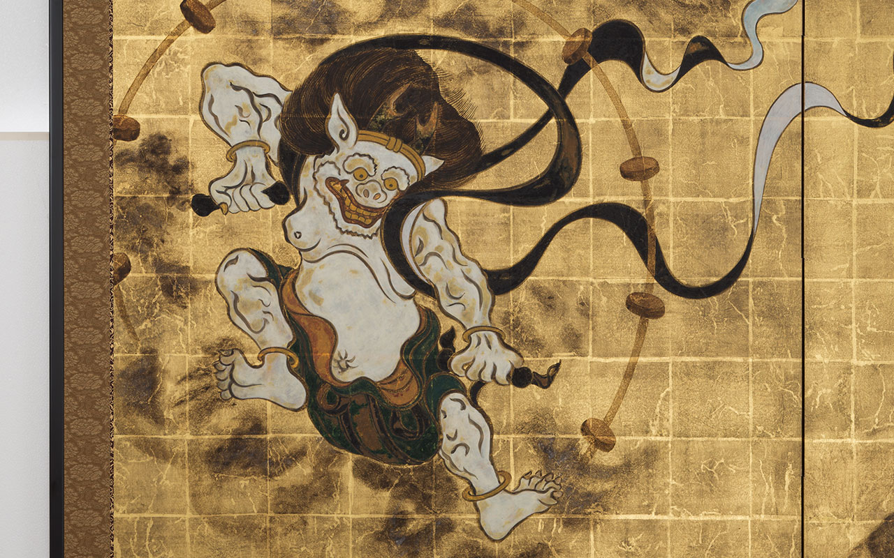 二曲一双屏風風神雷神